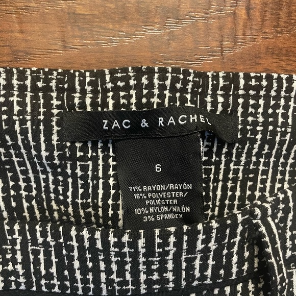 Zac & Rachel Monochrome Patterned Trousers - Picture 2 of 7